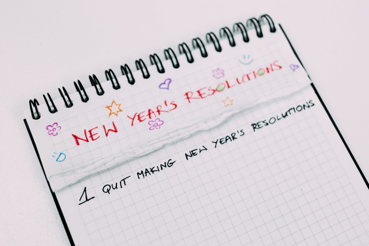 Starting a list of new year's resolutions